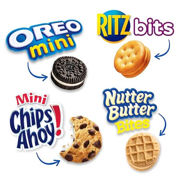 Nabisco Classic Mix Variety Pack, OREO Mini, CHIPS AHOY! Mini, Nutter Butter Bites, RITZ Bits Cheese, 20 - 1 oz Snack Packs - Image 4