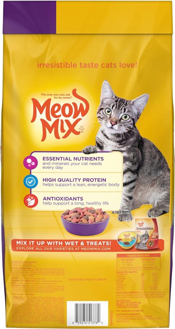 Meow Mix Original Choice Dry Cat Food, 6.3 Pound, Complete & Balanced Nutrition (Copy) - Image 2